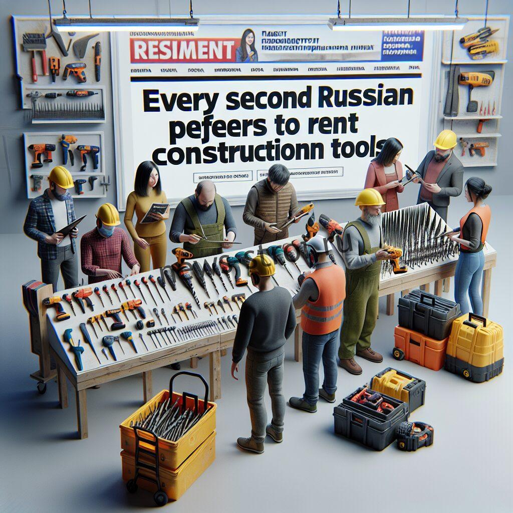 Каждый второй россиянин предпочитает аренду строительных инструментов